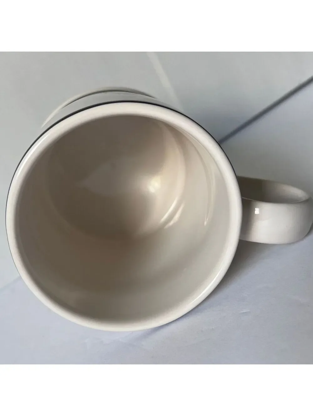 Sur La Table Monogram Mug French Bistro Stoneware Letter 